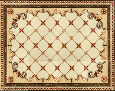 Kito Carpet gold white GP ковер сборный напольный керамогранит ректифицированный полированный 60x60 см угол (JMB60295D-B-A1)