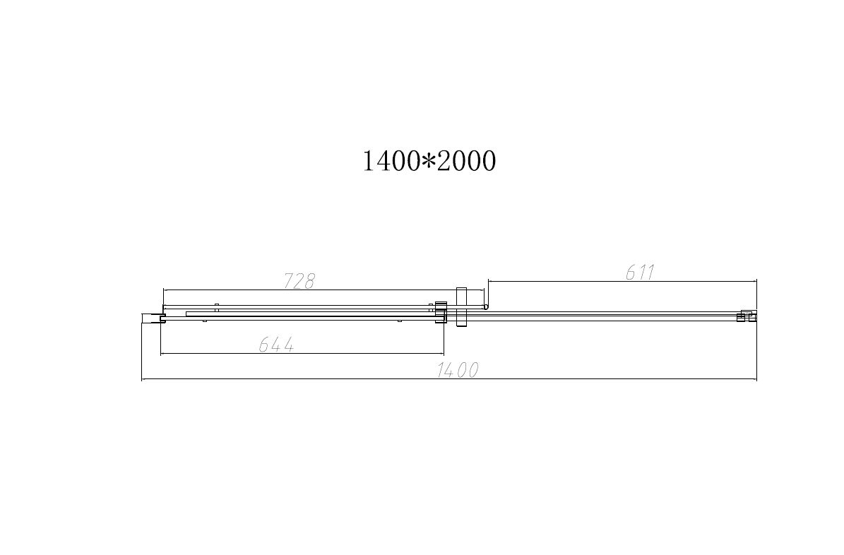 Vincea Dice душевая дверь 140 см, профиль хром VDS-4D140CL