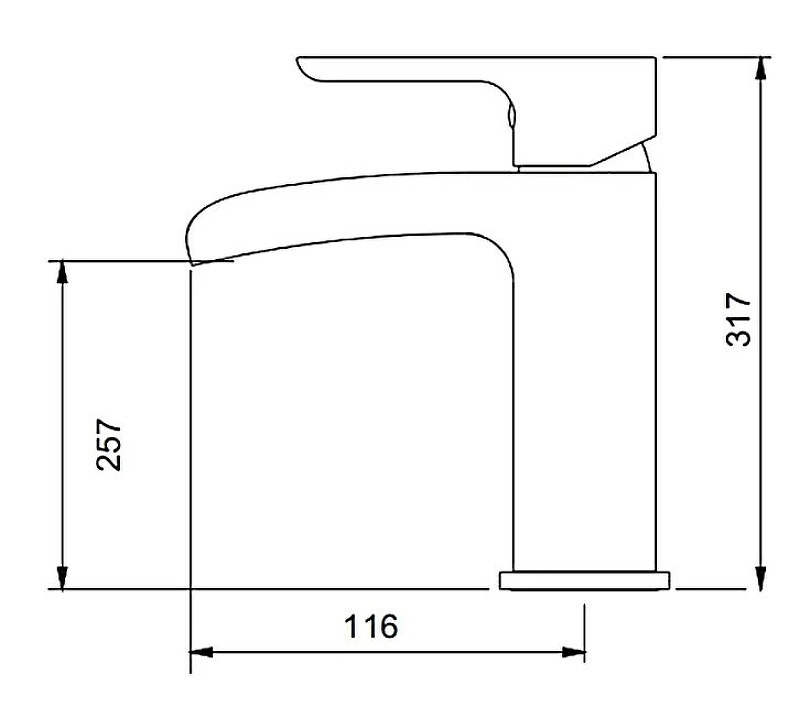 Смеситель для раковины Gappo Noar G1048-8