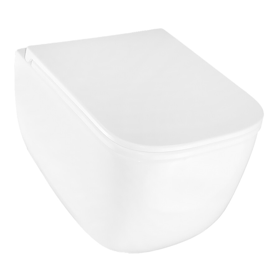 Унитаз подвесной Azario FOTE 340х480х350 безободковый, слив "Скрытое Торнадо", с быстросъемным сиденьем микролифт AZ-116-UQ3