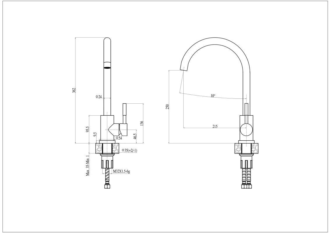 Haiba смеситель для кухни HB72304-3