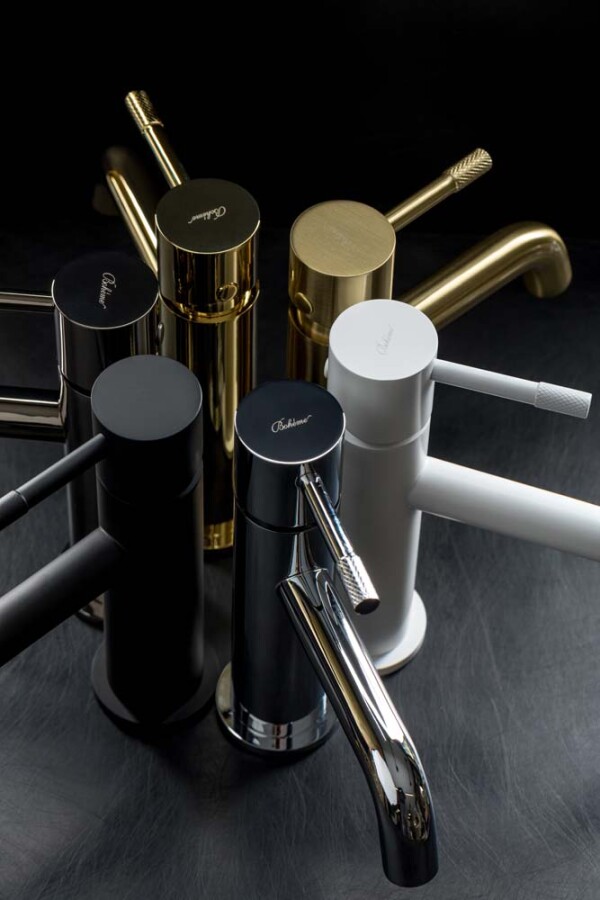 Смеситель для умывальника Boheme Uno Matt Gold 461-MG