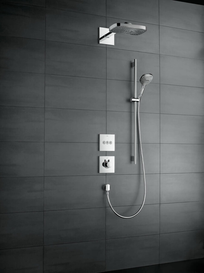 Hansgrohe ShowerSelect Вентиль скрытого монтажа для 3 потребителей черный матовый 15764670