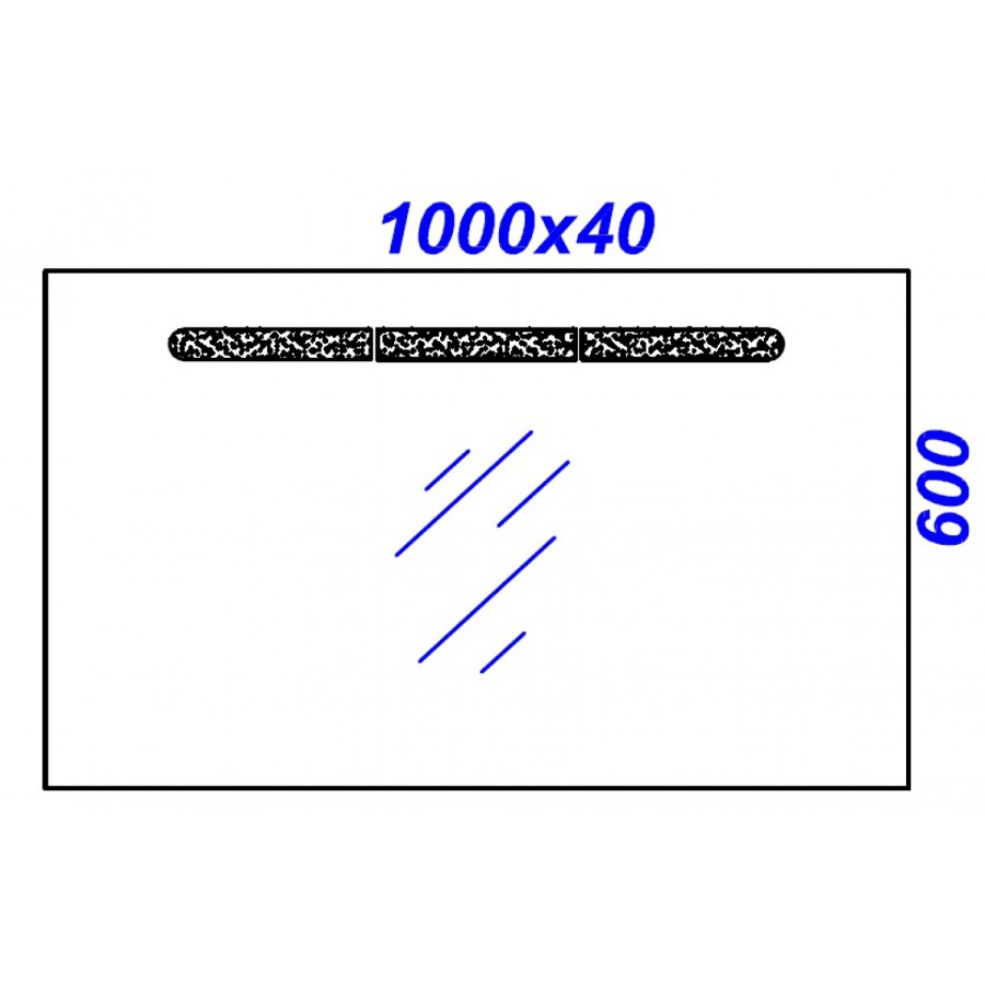 Зеркальное полотно Aqwella Европа 100*60 Eu.02.10