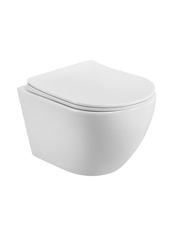 BelBagno MARINO-TOR BB7026CH-TOR/SC Унитаз подвесной безободковый с сиденьем и смывом TORNADO