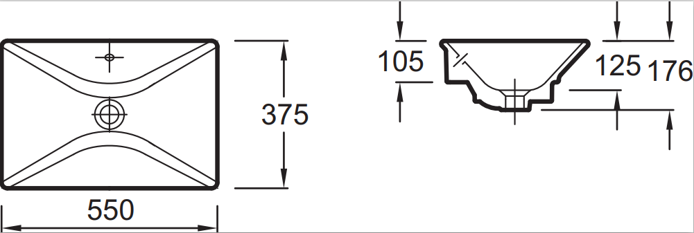 Jacob Delafon Reve E4819-00 раковина накладная 55 см