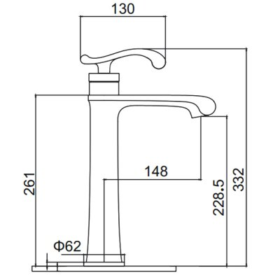 Gerhans K26W смеситель для раковины K11126W