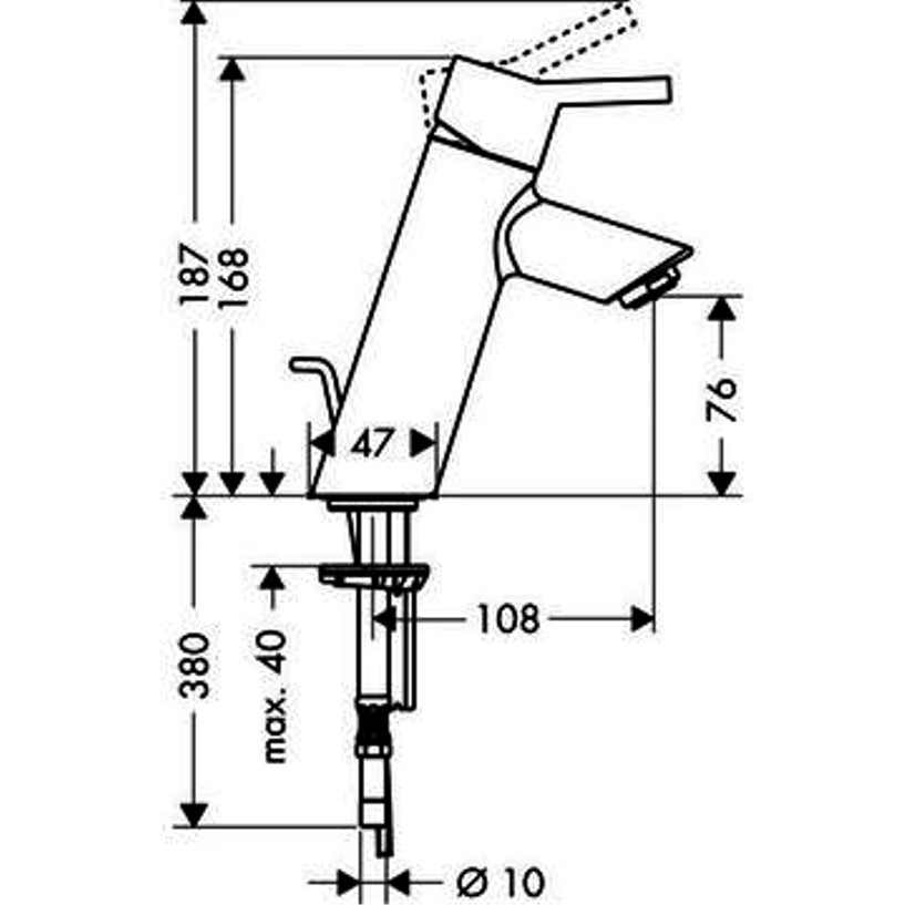 Hansgrohe Talis S2 32040000 смеситель для раковины хром