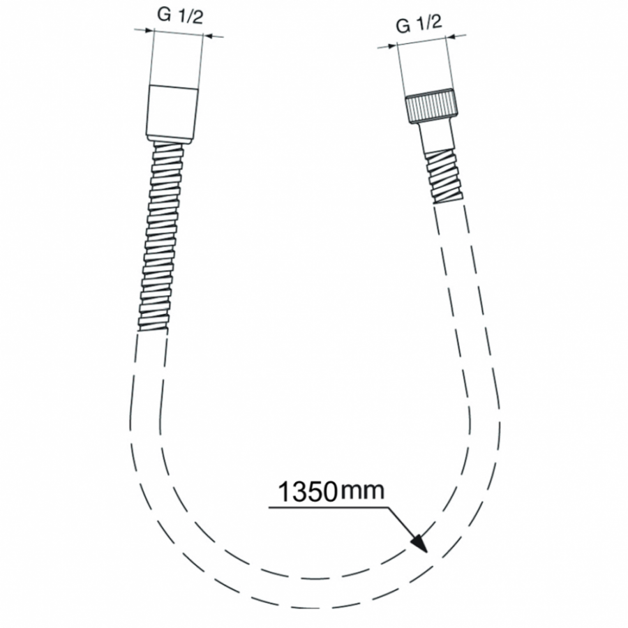 Ideal Standard душевой шланг 135 см BG135AA