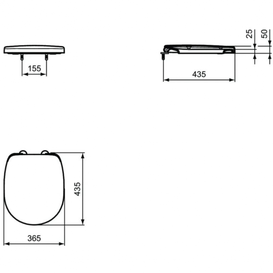 Ideal Standard Connect сиденье для унитаза E129101