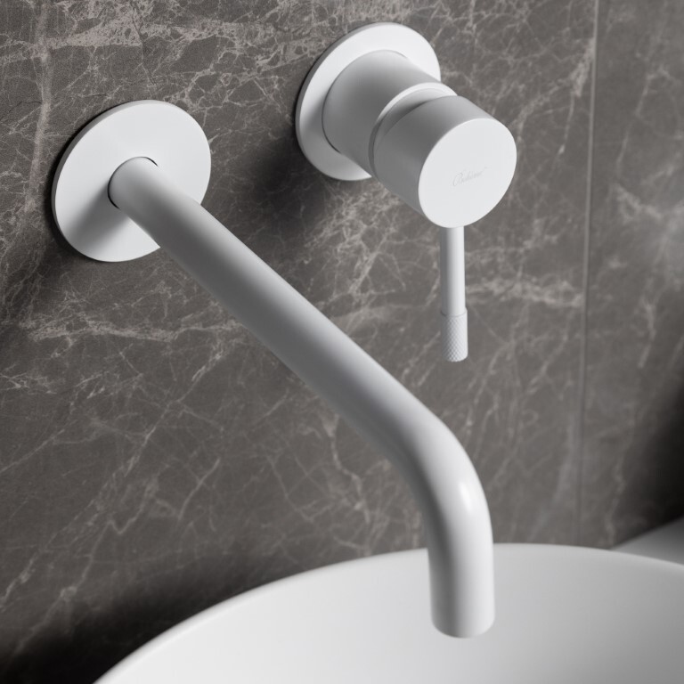 Смеситель для раковины из стены Boheme Uno Белый матовый 465-MW