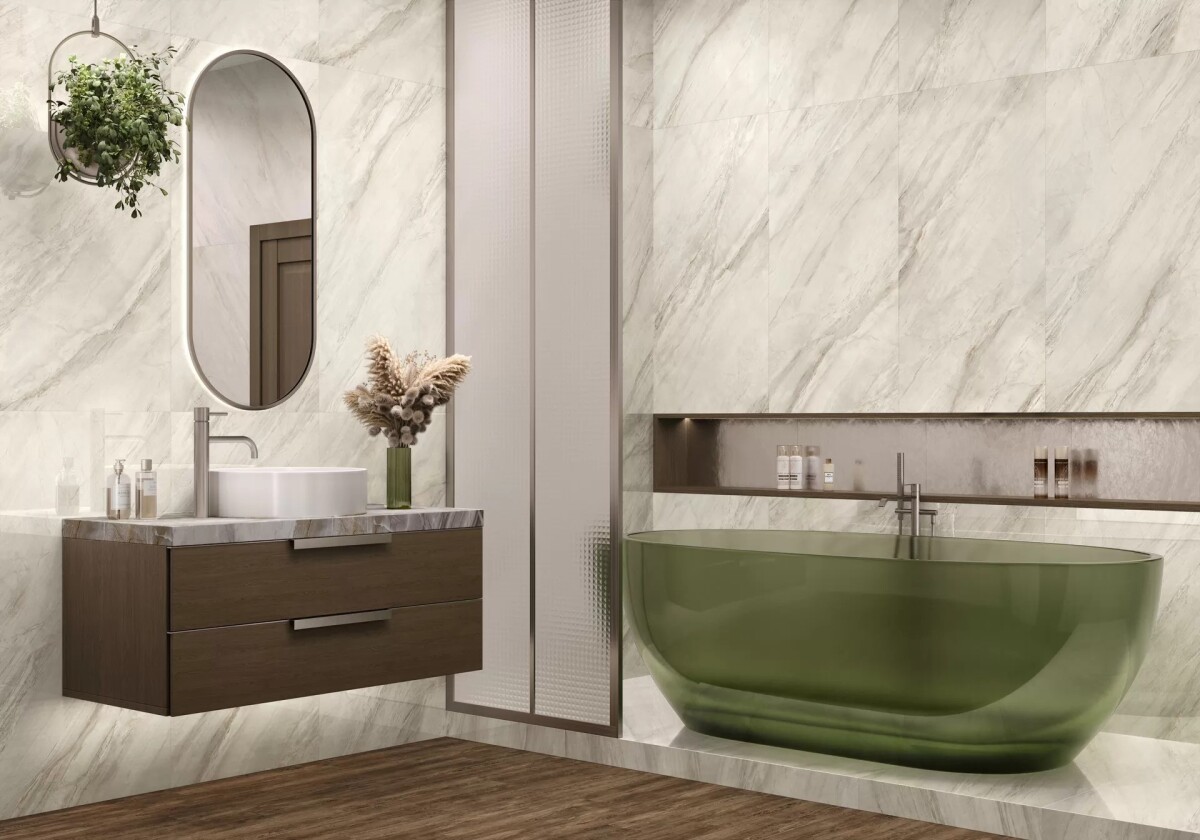 Керамогранит 60120MAE15P LCM Marmorise Gray Полированный 600 x 1200 x 7 мм.