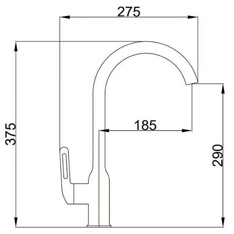 Смеситель для кухни Haiba HB70825-5 Золото матовое