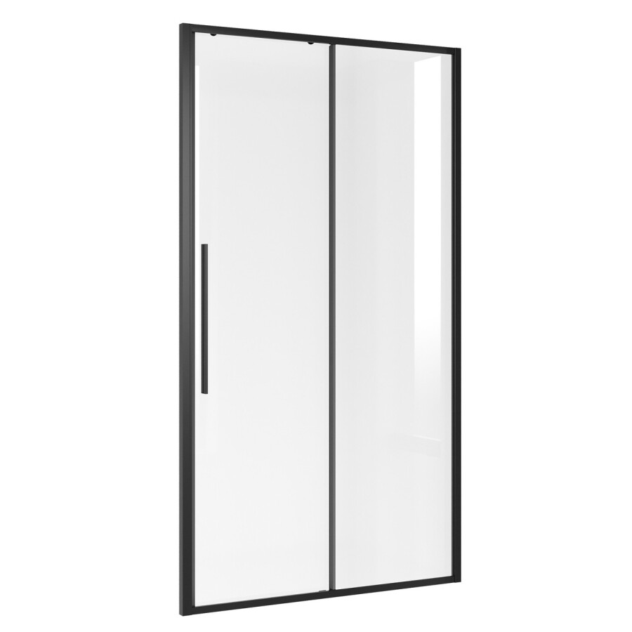 Дверь в нишу Niagara Nova NG-84-12AB (120х195) черный матовый,стекло прозрачное,дверь раздвижная,1 место