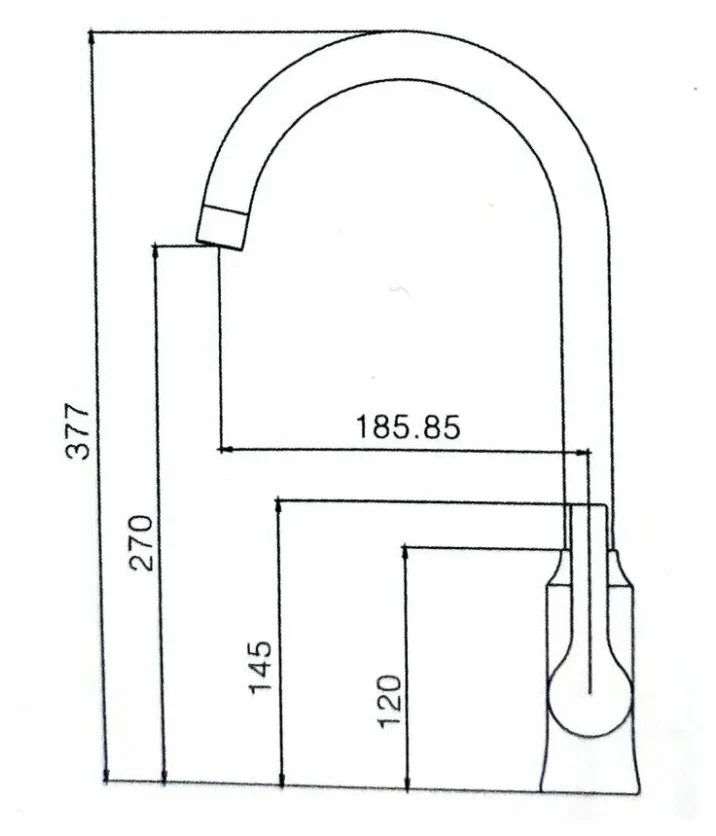 Haiba смеситель для кухни HB70652-7