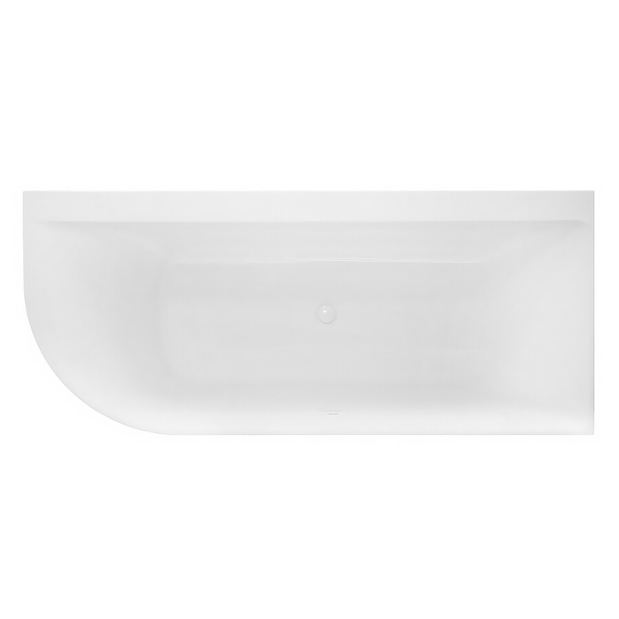 Ванна акриловая Azario Mist B 1700x750x600 пристенная, правосторонняя, в комплекте с сифоном и металлической рамой AZ-8649-B-1.7