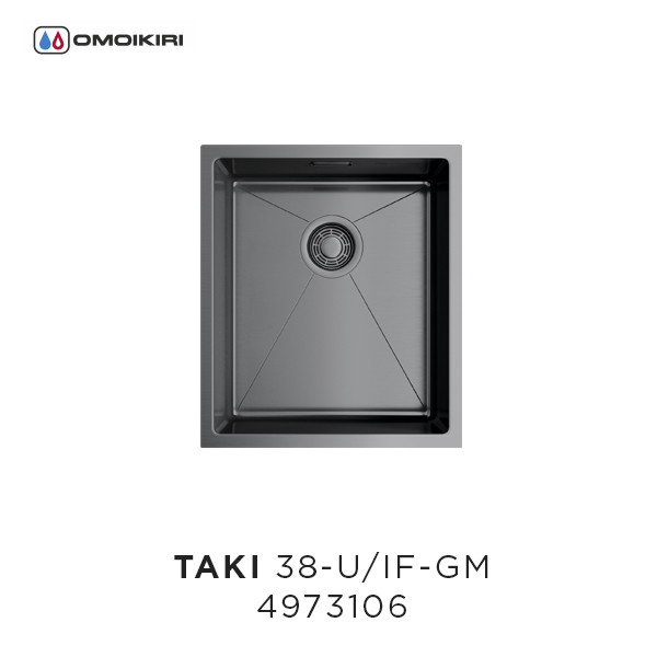 Omoikiri Taki 38-U/IF-IN 4973043 кухонная мойка нержавеющая сталь 38х44 см