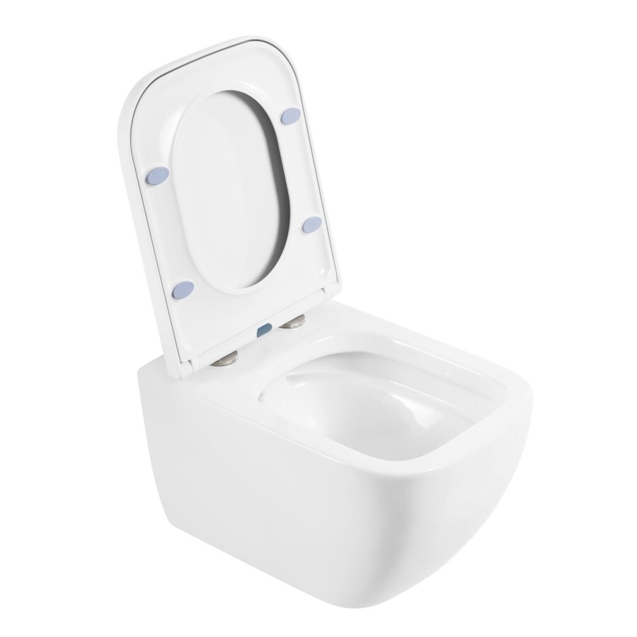 Унитаз подвесной безободковый с крышкой-сиденьем BelBagno ALPINA BB10100CHR/SC