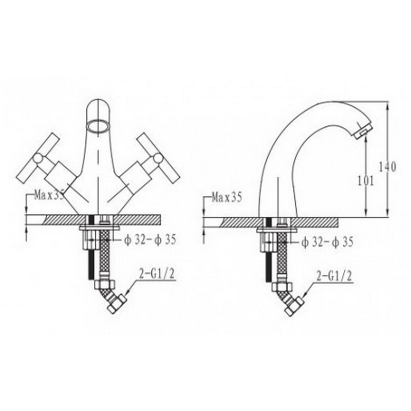 Imprese Ralsko New 40240NEW + 05240NEW акционный набор смесителей 2 в 1