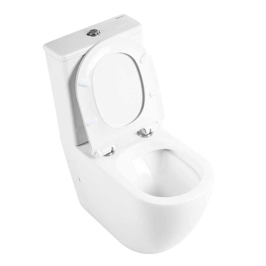 Унитаз-компакт безободковый BelBagno SFERA-R BB2141CPR/SC BB2141T