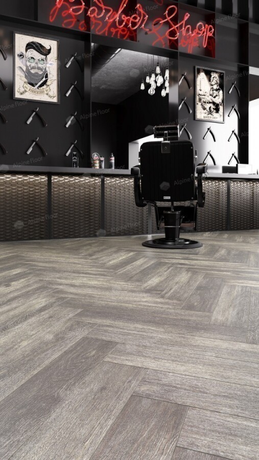 Alpine Floor Parqet LVT Кварцвиниловая плитка Венге Грей ECO 16-8 590 х 118 х 2.5 mm