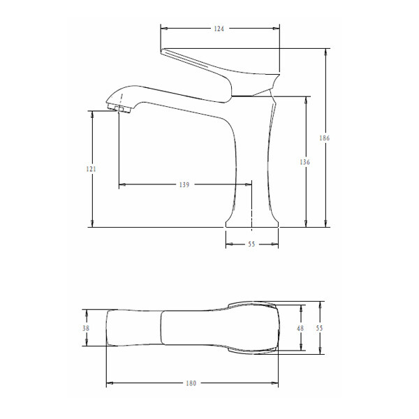 Смеситель для умывальника Comforty FC066A-CCT Хром