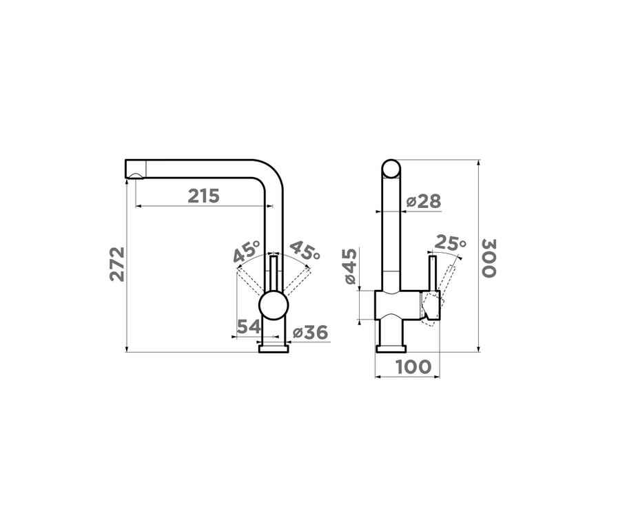 Omoikiri Akashi смеситель для кухни OAK-CR-35