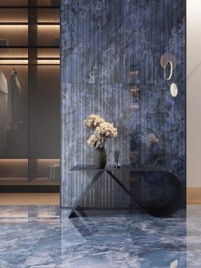 Керамическая плитка Kerama Marazzi Прованс Сен-Тропе Синий лаппатированный обрезной 60x60x0,9 KM6060G0752R