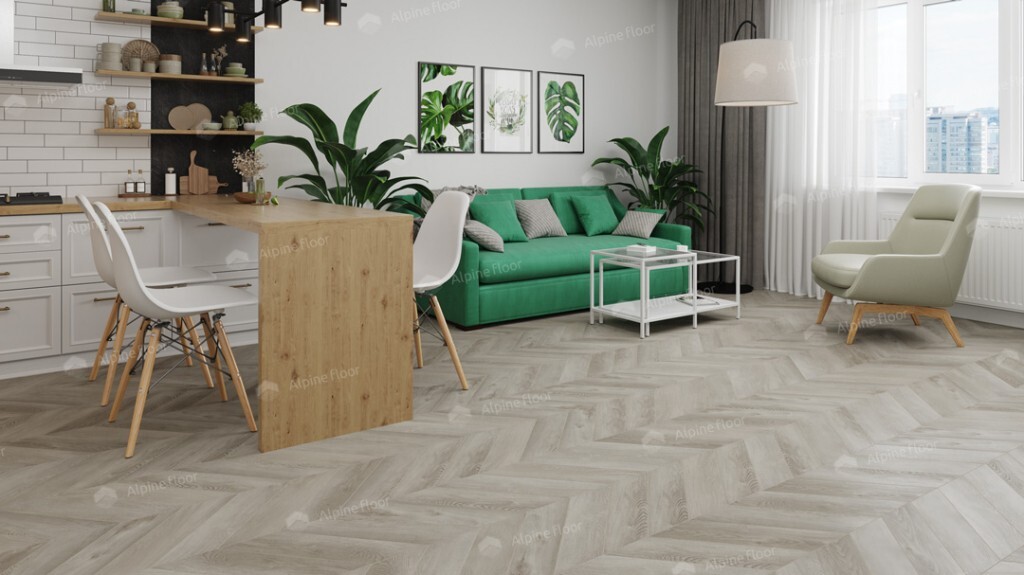 Alpine Floor Parquet Light SPC ламинат Дуб Фантазия ECO 13-1AB-R 600 х 125 х 4мм