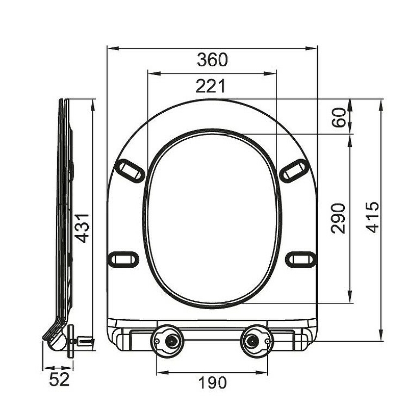 BelBagno крышка-сиденье из дюропласта с механизмом SoftClose BB2111SC