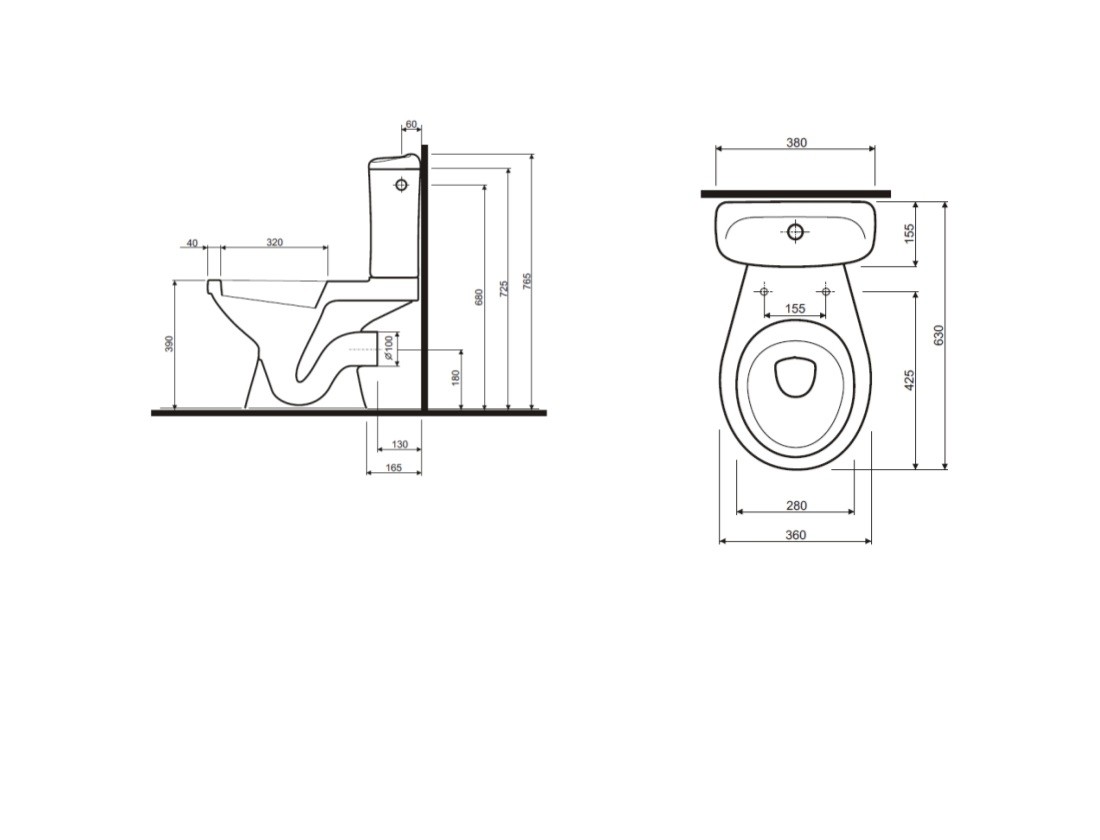 Ifo Hitta RS041309000 унитаз напольный