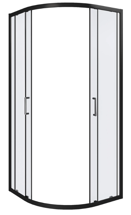 BAS Cube R-80-C-B душевое ограждение 800х800х1900 Черный КУ00016