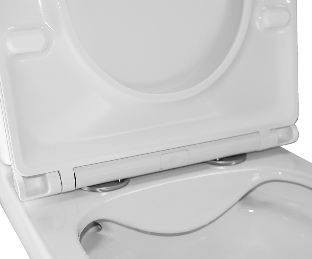 Унитаз-компакт Azario VARO 365х615х805 напольный, безободковый,с быстросъемным сиденьем Микролифт, дюропласт AZ-2171-1