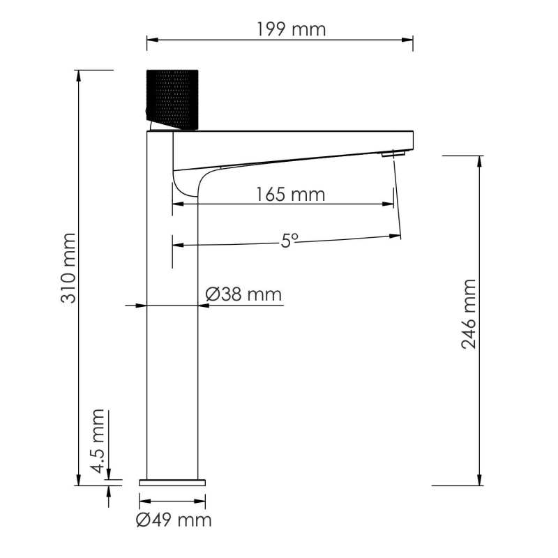 WasserKraft Mosel 4600 смеситель для раковины 4603H