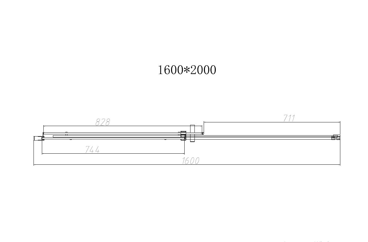 Vincea Dice душевая дверь 160 см, профиль хром VDS-4D160CL