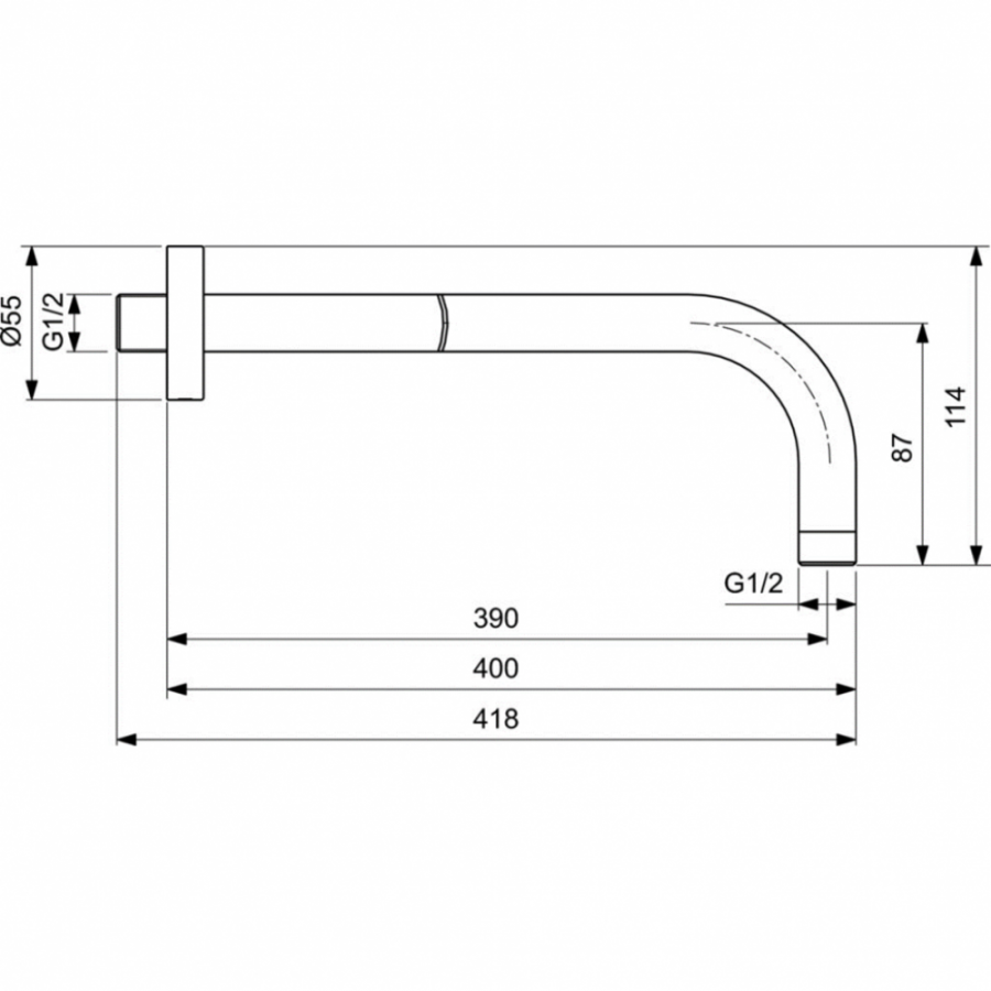 Ideal Standard держатель верхнего душа B9445XG