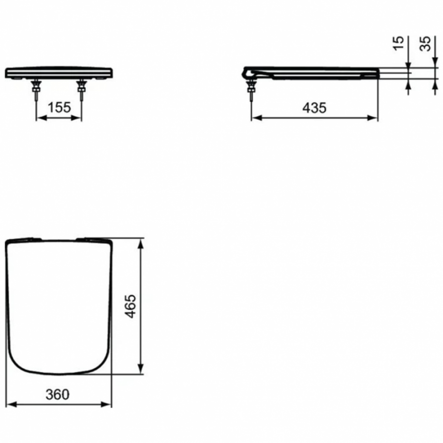 Ideal Standard Strada сиденье для унитаза J505801