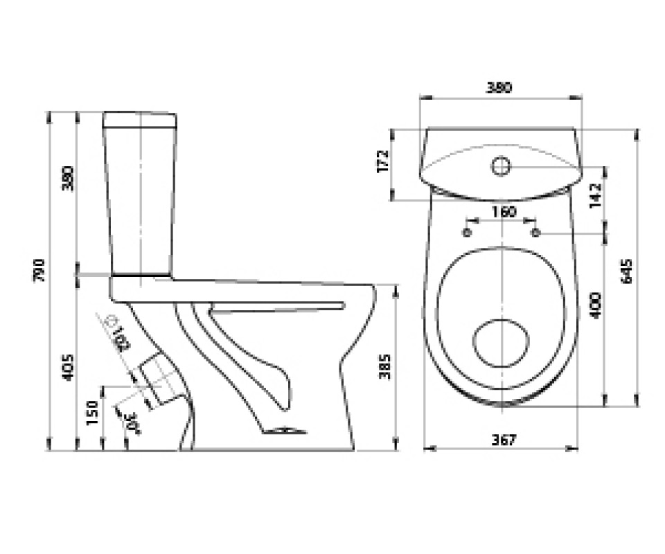 Santeri Ультра 1.P401.3.S00.00B.F унитаз напольный