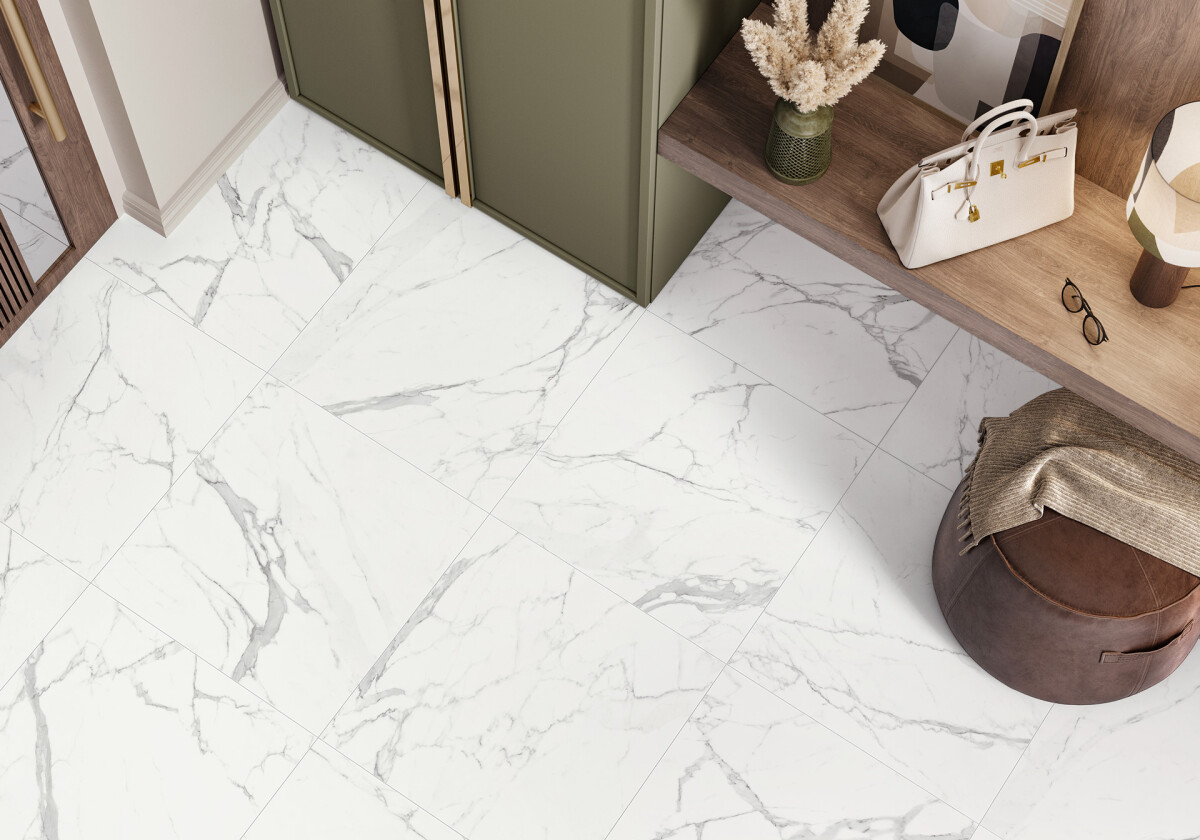 Delacora Porfido Carrara Керамогранит 600 x 600 x 9.5 6060PFC15M