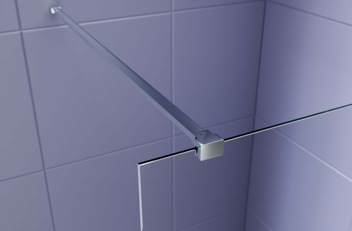 Aquatek AQ.WI.090.1CH Душевая перегородка Walk In 90 см с держателем 1200мм хром прозрачное