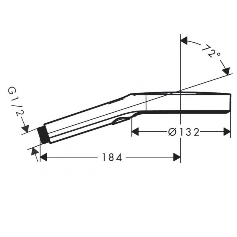 Hansgrohe 26864670 Rainfinity ручной душ 130 3jet