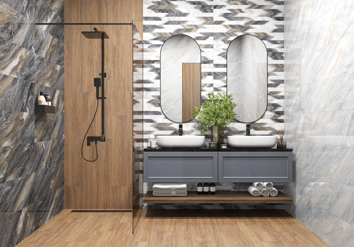 Delacora Millennium Line Керамическая плитка настенная 300 x 900 x 10.5 WT93MNM15