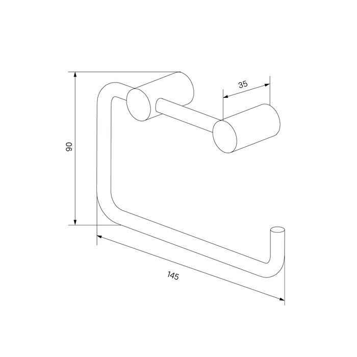 Iddis Petite бумагодержатель PETG000i43