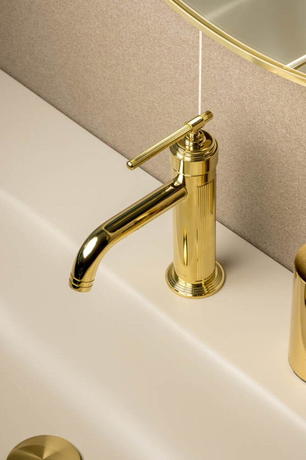 Смеситель для умывальника Boheme Eterna Gold 171-G