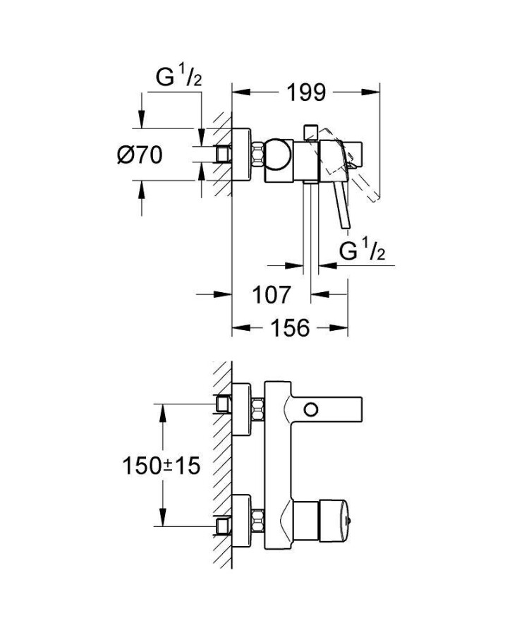 Grohe Concetto 32211001 смеситель для ванны хром