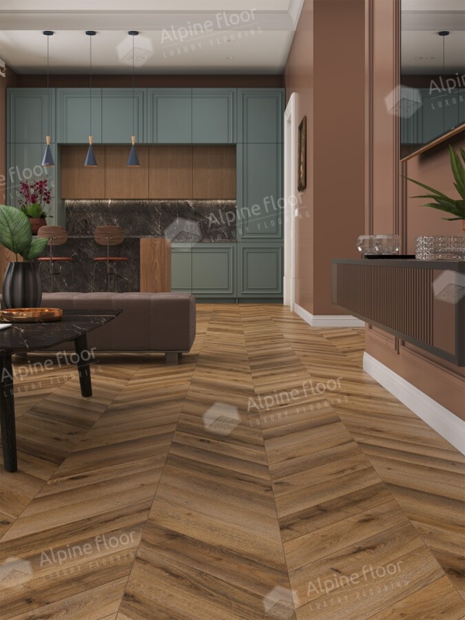 Ламинат Alpine Floor Chevron Art LF109-04, 550*112*12mm