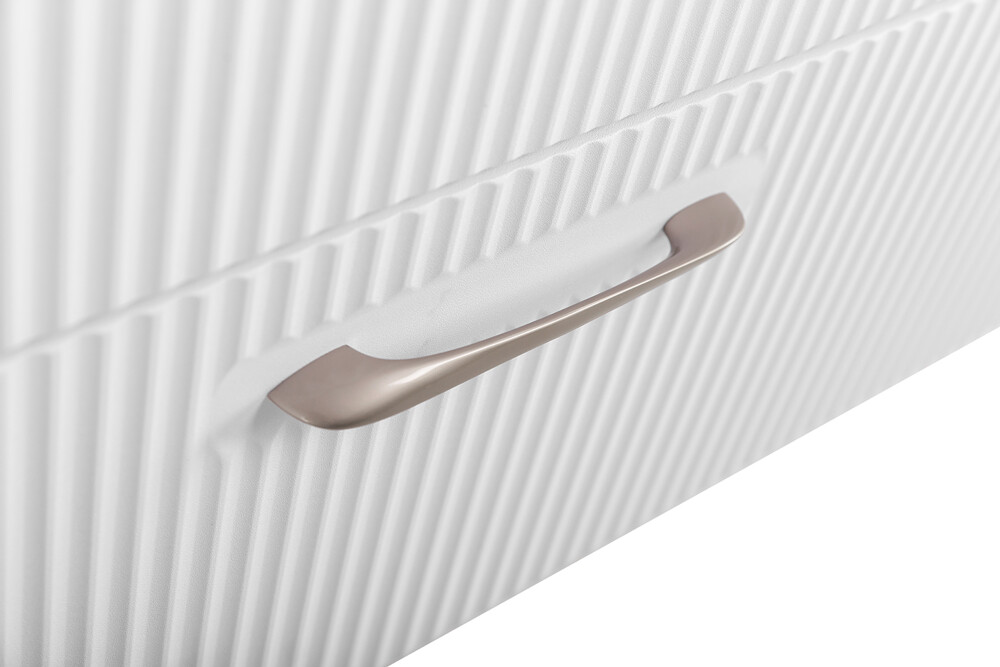 Подвесная тумба с раковиной Belbagno DUE 80 см Белый металлик DUE-800-2C-SO-BM-P BB-8076-3-80