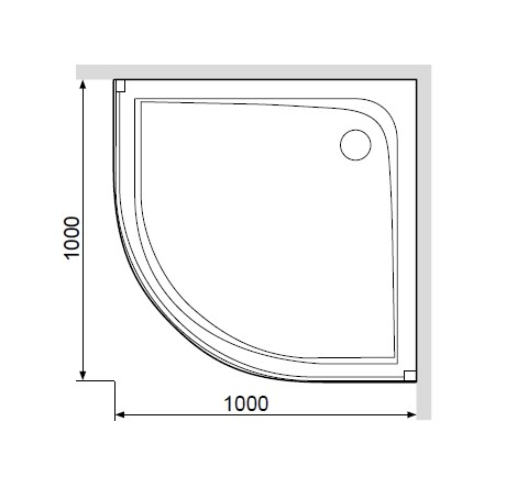 Am.Pm Like W80T-301-100MT 100*100*16 душевой поддон акриловый