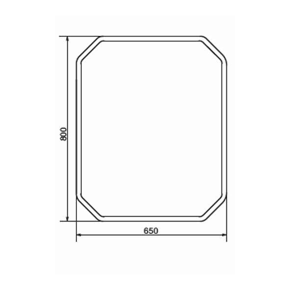 Зеркало Comforty Колеус 65 LED-подсветка, бесконтактный сенсор 800*650 00-00005259CF