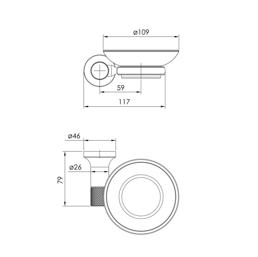 Imprese BRENTA ZMK081906250 мыльница никель